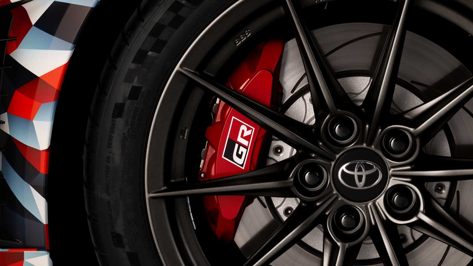 Toyota GR Corolla Development Vehicle Wheel Detail