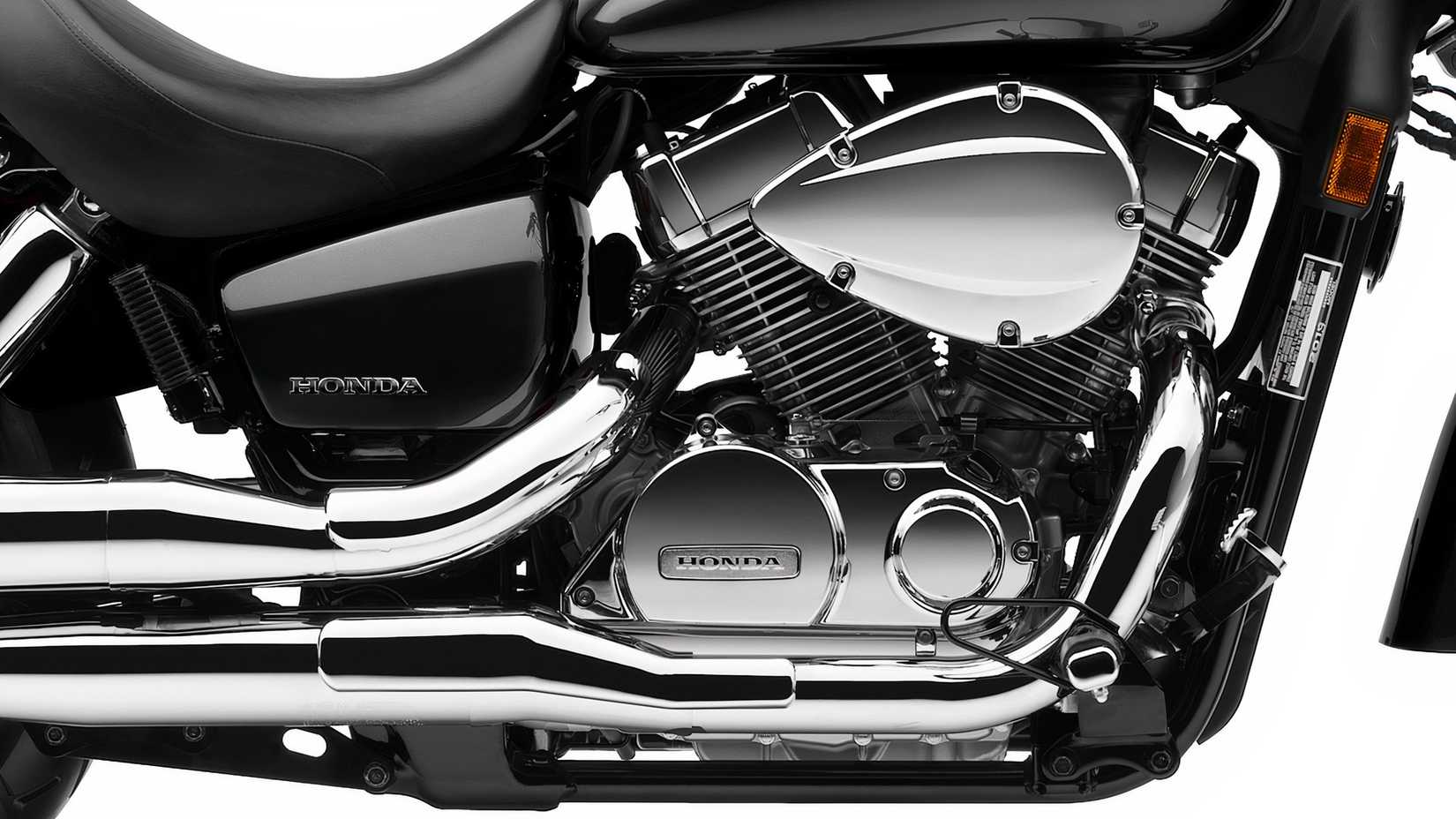Honda Shadow Aero engine close-up shot