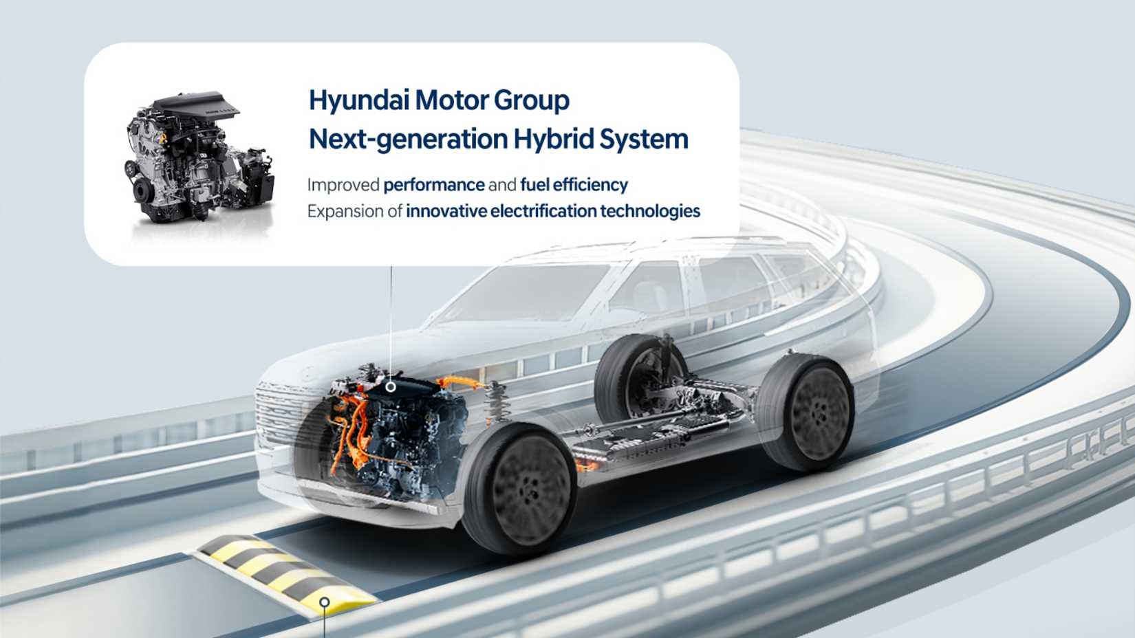 Hyundai Motor Group New Hybrid System Graphic