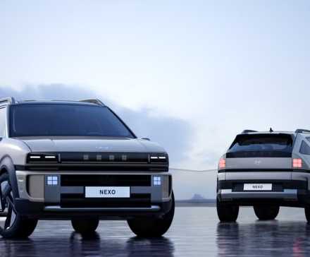 Novo Hyundai Nexo na frente e atrás
