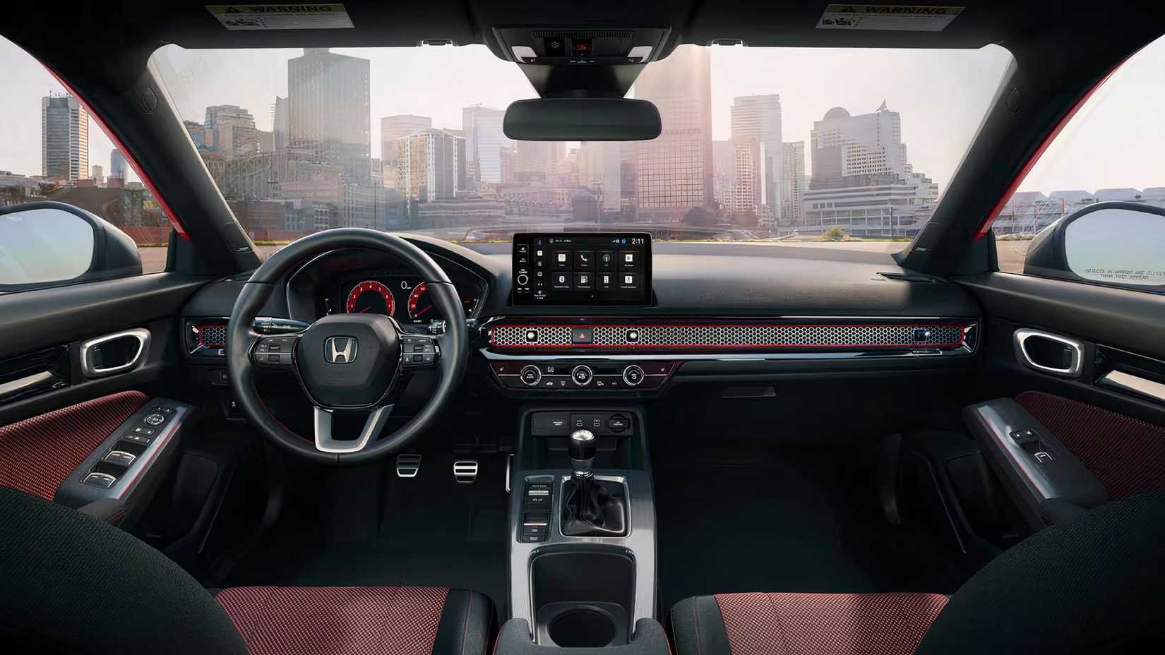 2025 Honda Civic Si interior showing front seats and controls