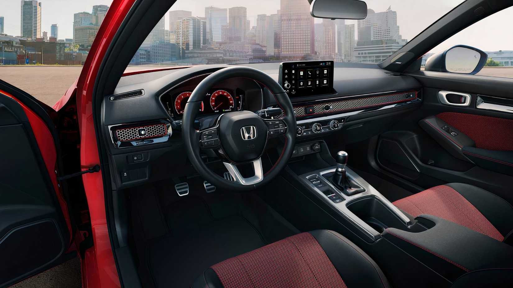2025 Honda Civic Si interior showing front seats and controls
