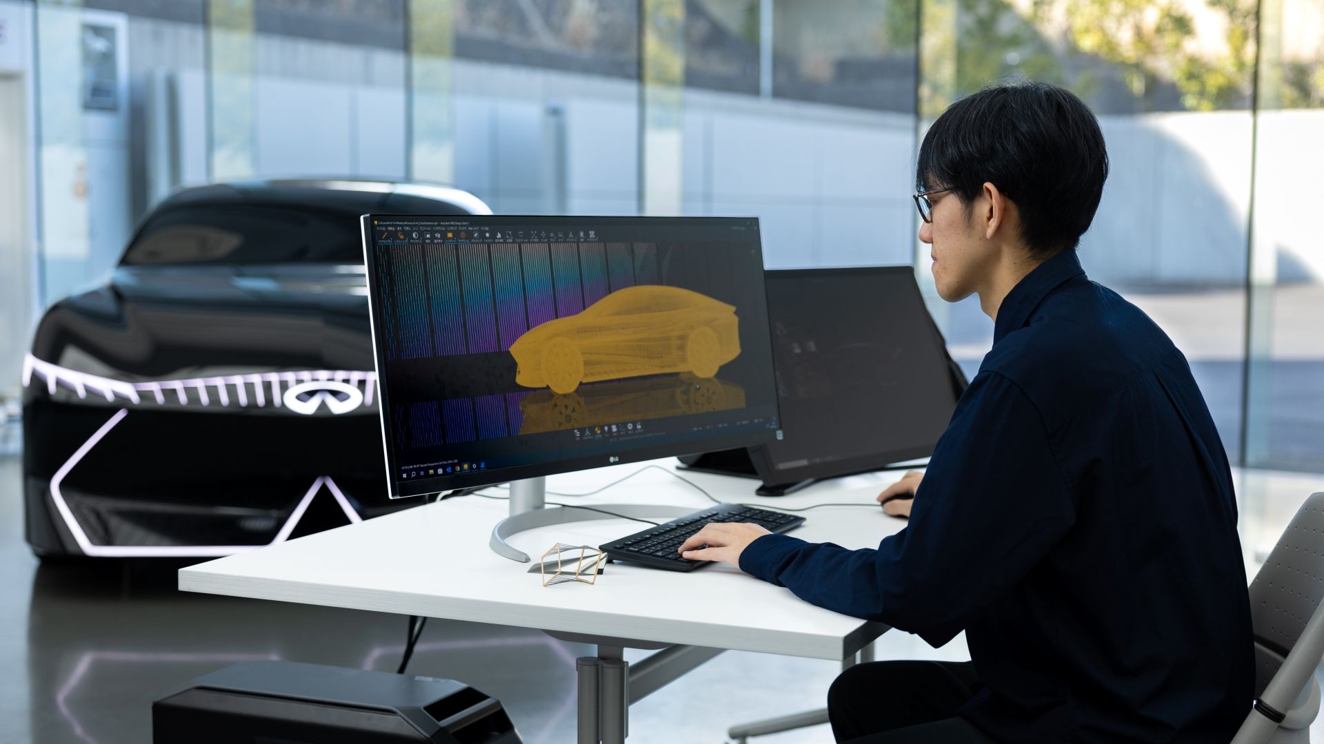 Infiniti Designers Using AI Studio Computer