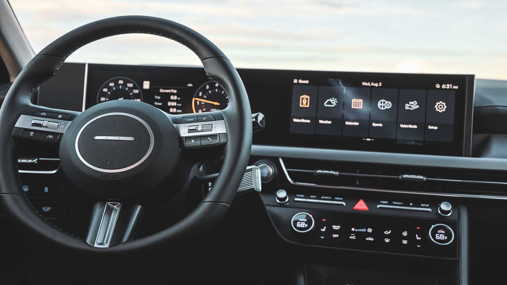 Painel dianteiro interno híbrido Hyundai Sonata 2025
