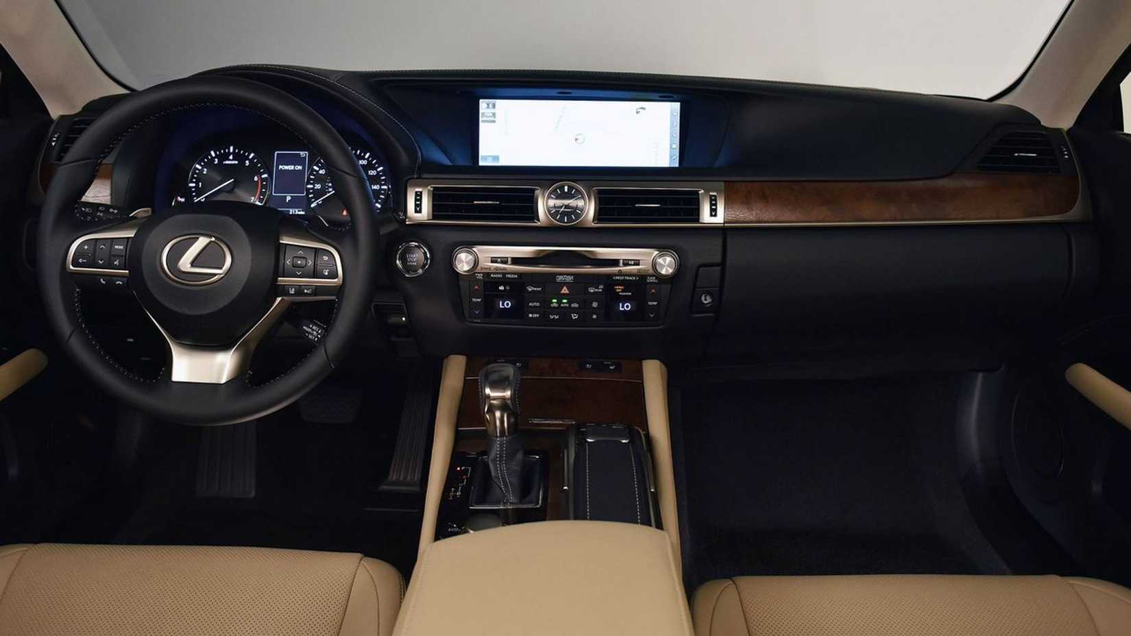 Interior of a 2016 Lexus GS