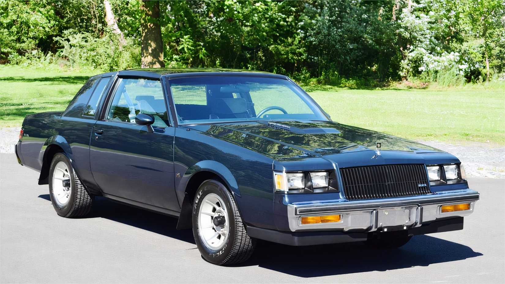 3/4 front view of 1987 Buick Regal T-Type