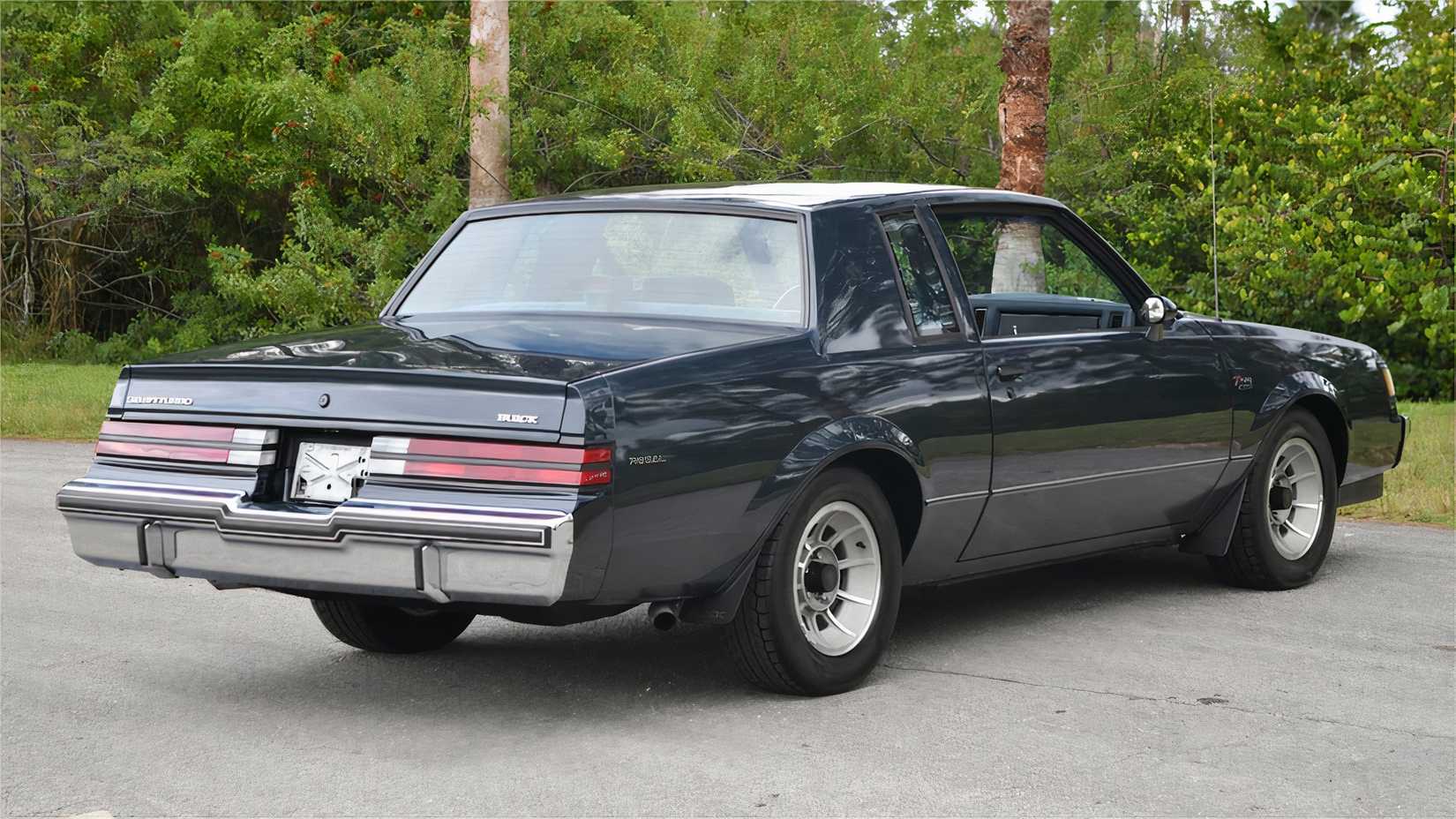 3/4 rear view of 1987 Buick Regal T-Type