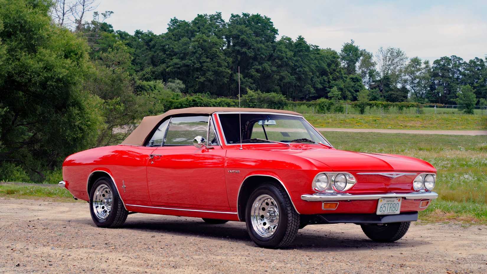 3/4 side view of 1965 Chevrolet Corvair Corsa Turbo