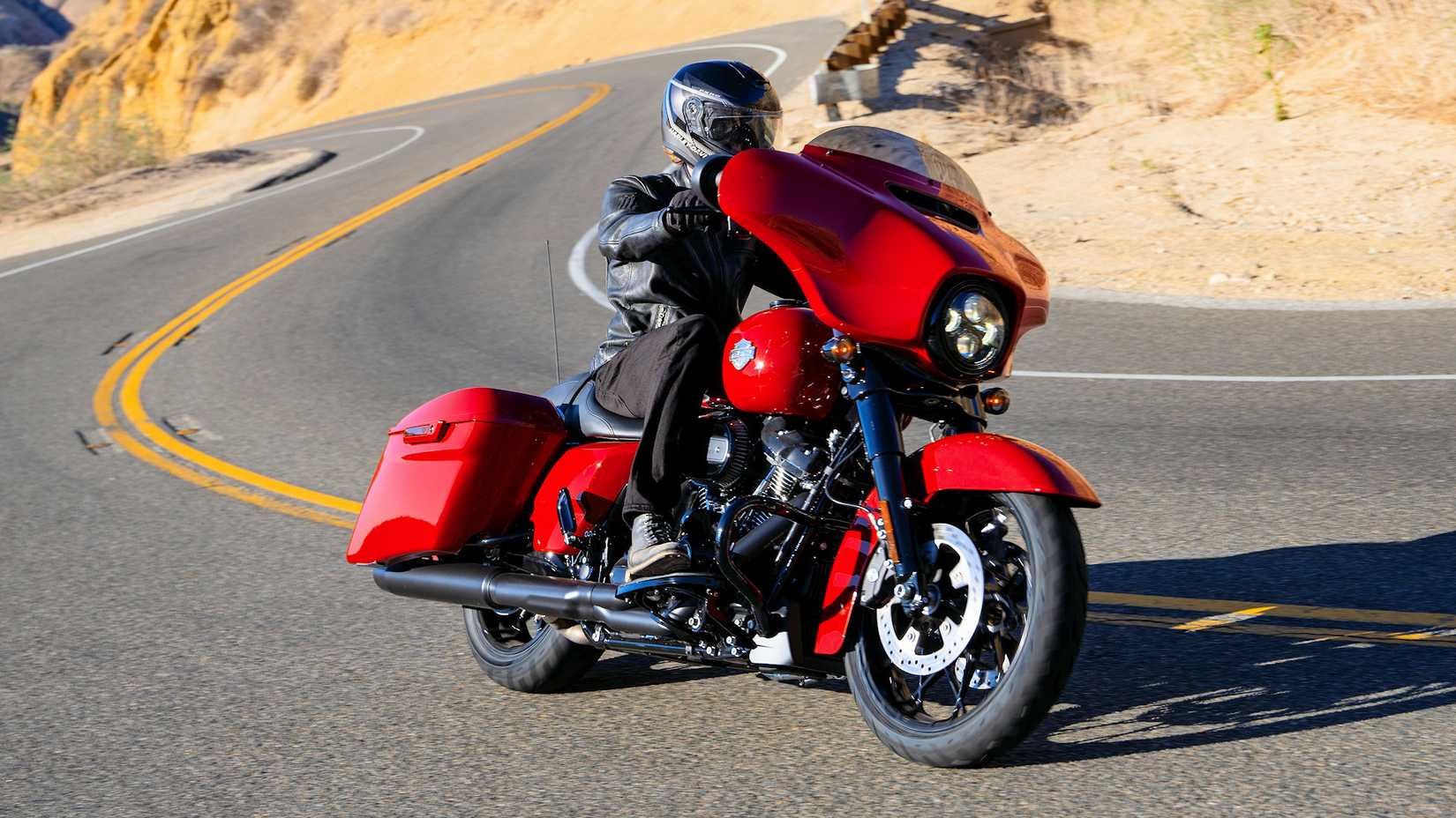 Rider on a 2022 Harley-Davidson Street Glide Special