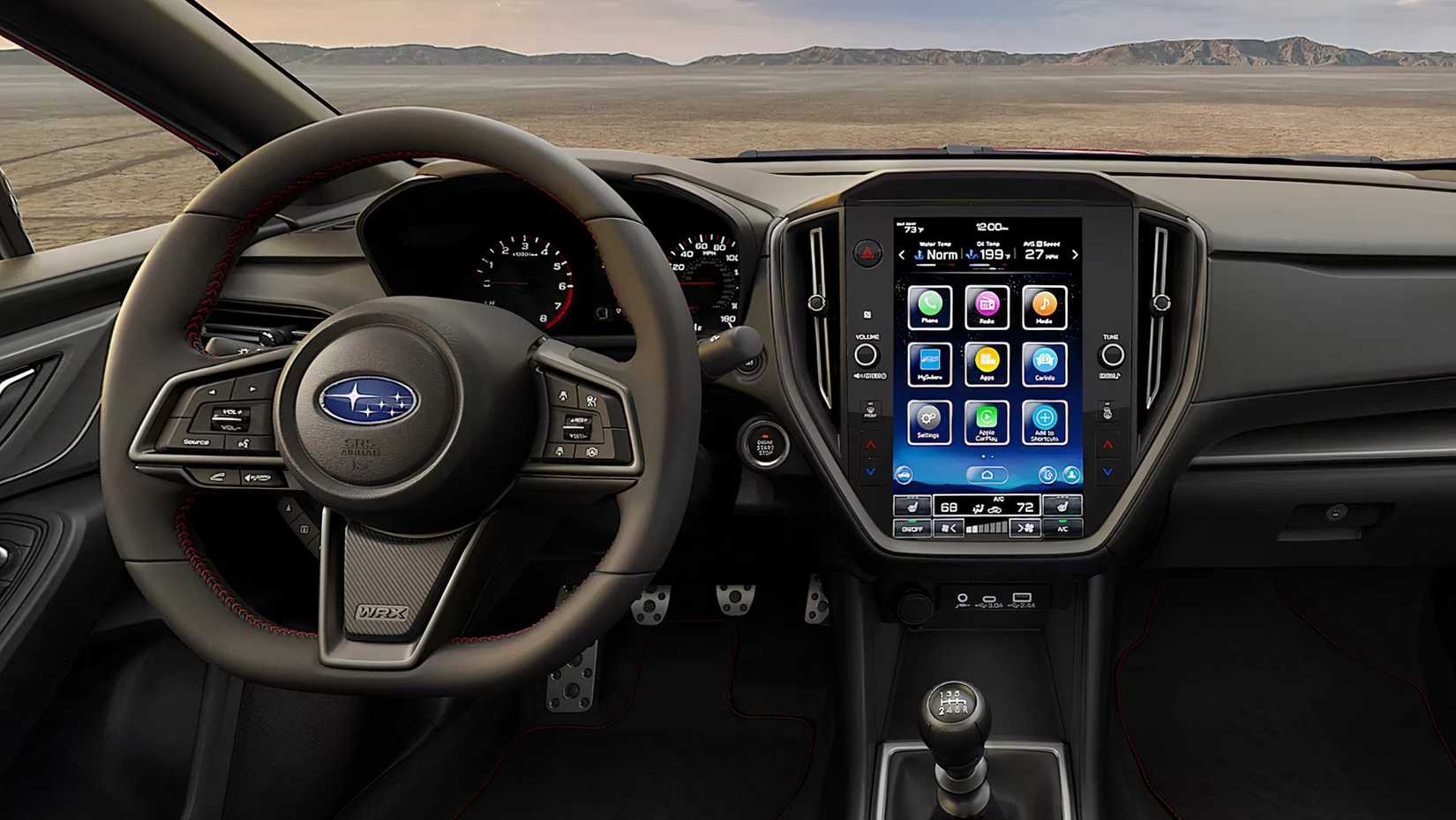 2025 Subaru WRX interior, closeup