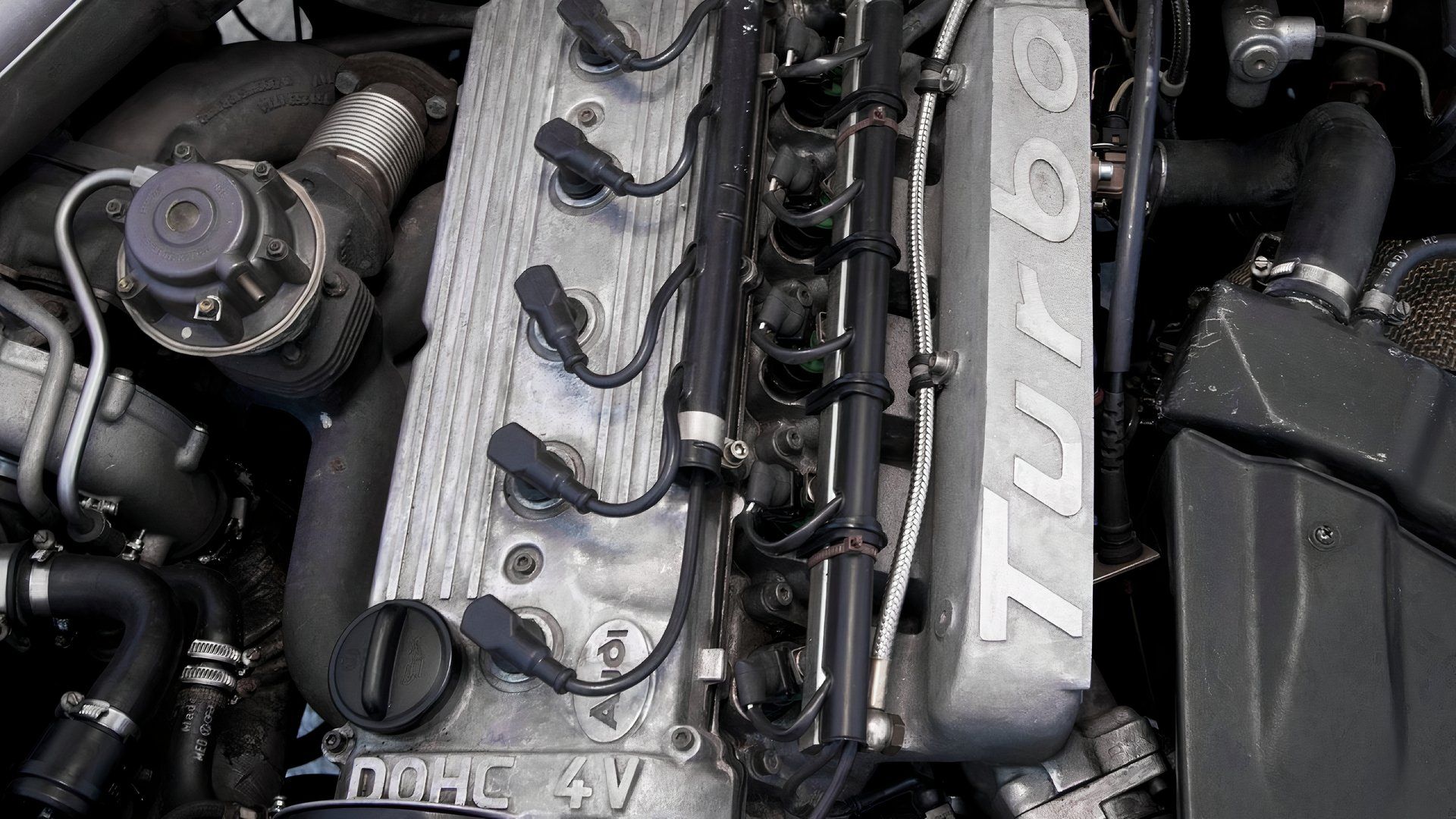 Audi Sport Quattro engine, closeup