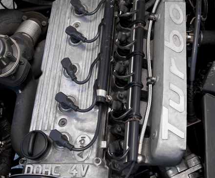 Motor Audi Sport Quattro, close-up