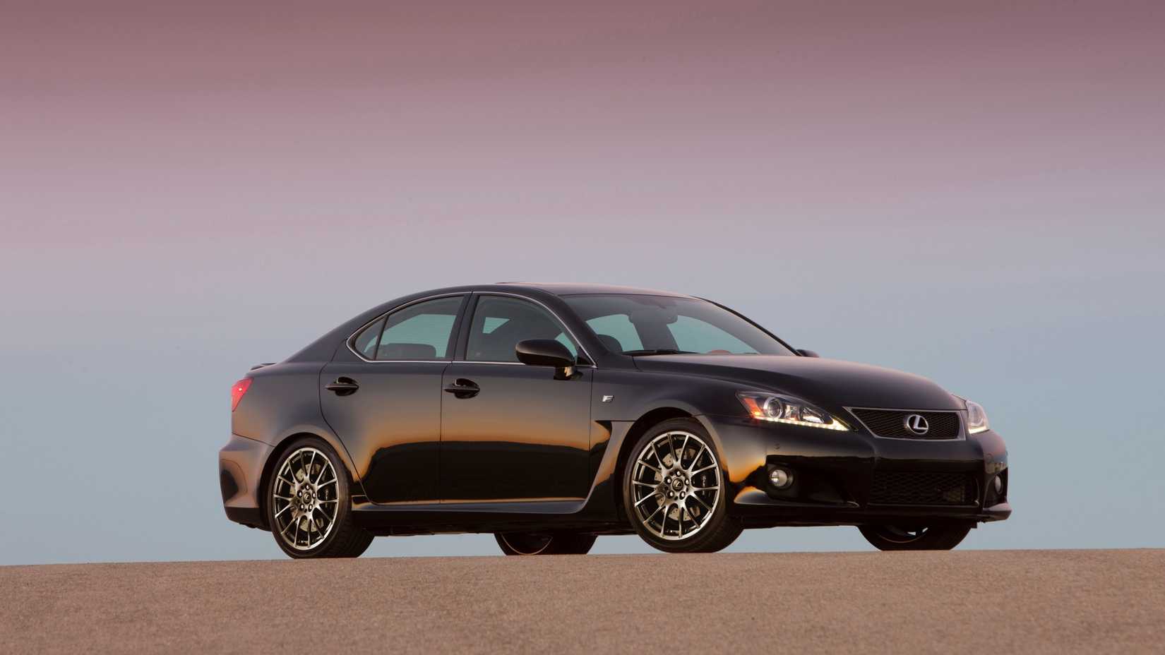 2012 Lexus IS F in black parked