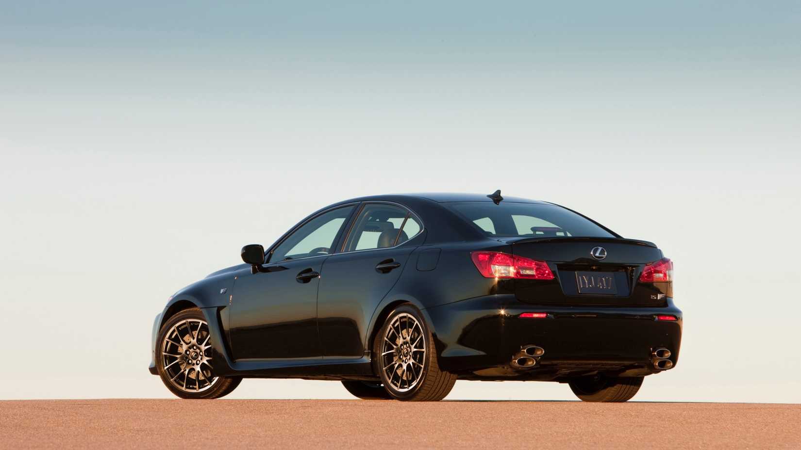 2012 Lexus IS F in black parked
