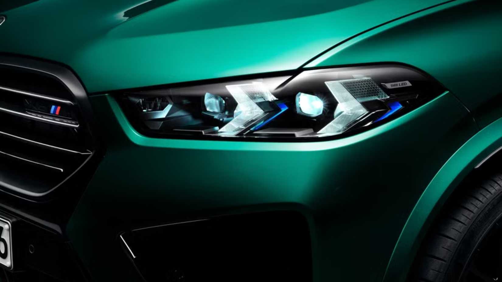 2025 BMW X5 M Exterior Closeup Headlights