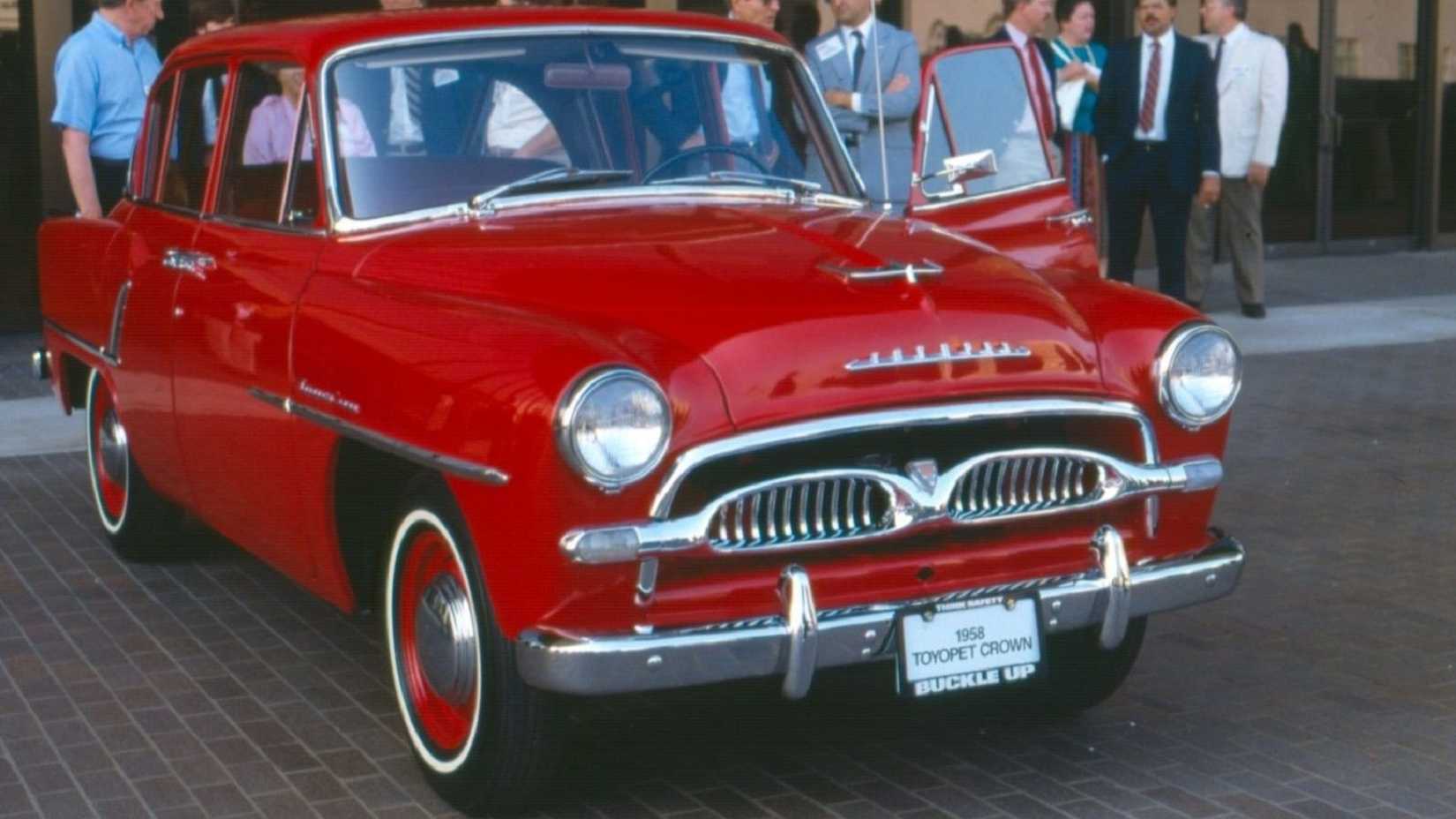 Red 1958 Toyopet Crown