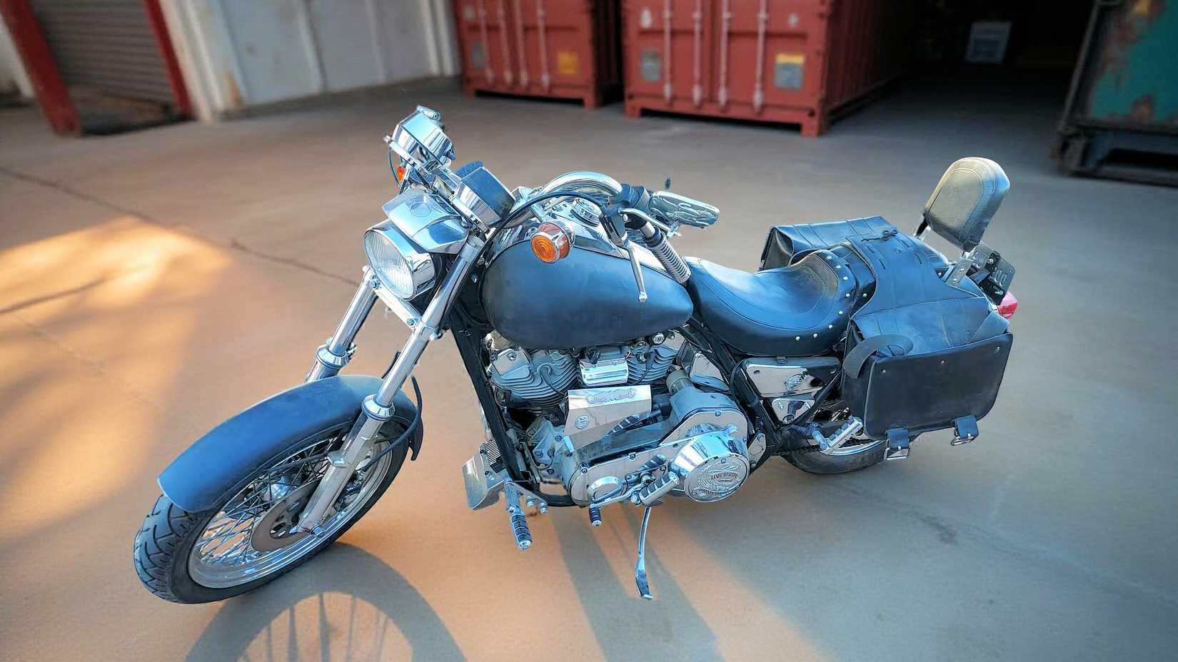 1983 Harley-Davidson FXR Super Glide II static front quarter shot