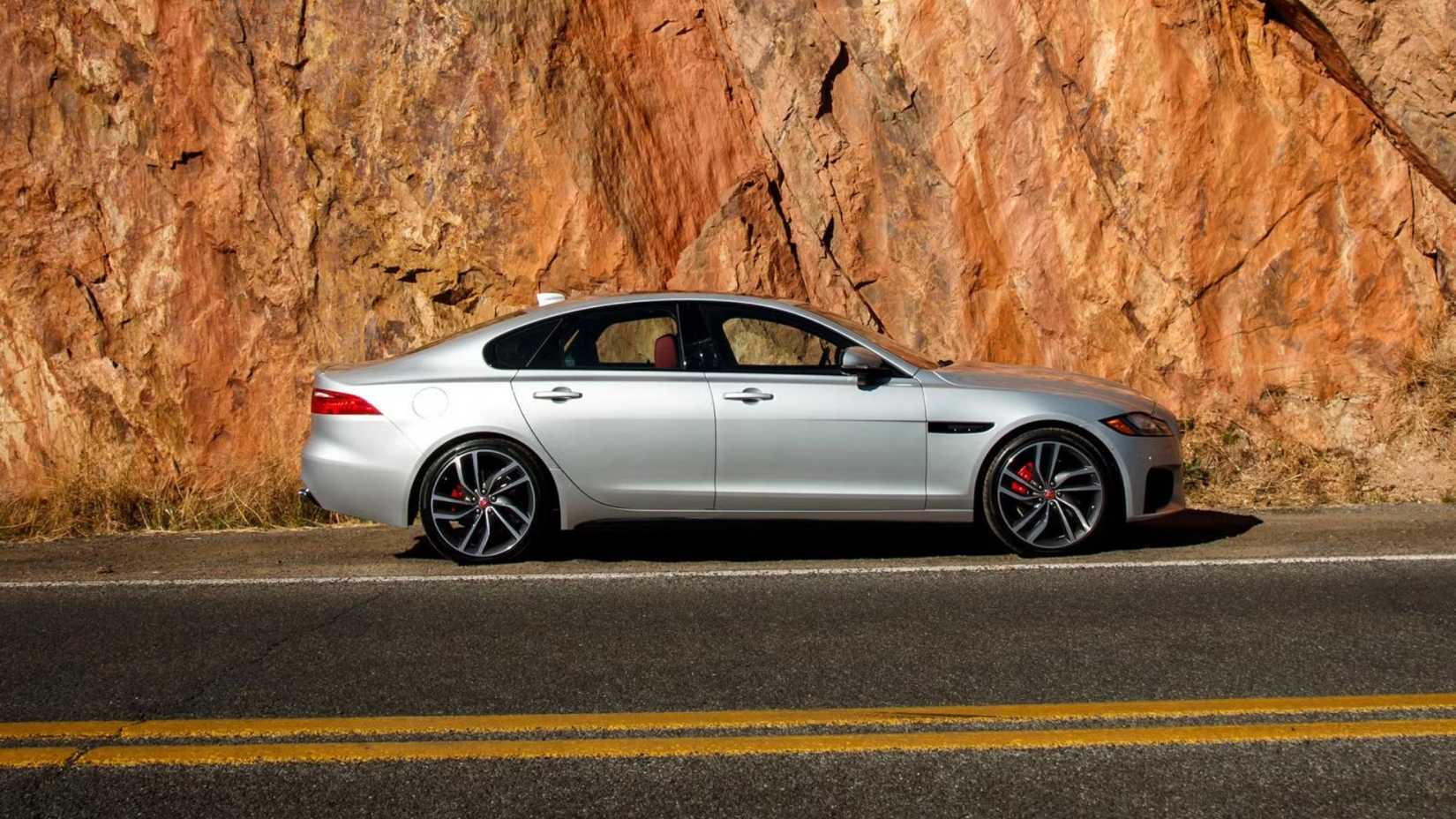 2019 Jaguar XF S, side shot parked on the road