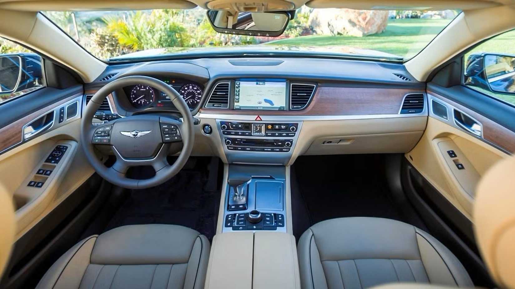 2020 Genesis G80 interior shot showing dash