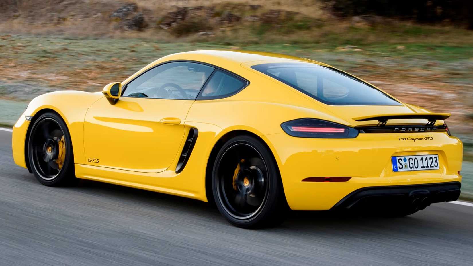 Yellow 2023 Porsche Cayman GTS (2)