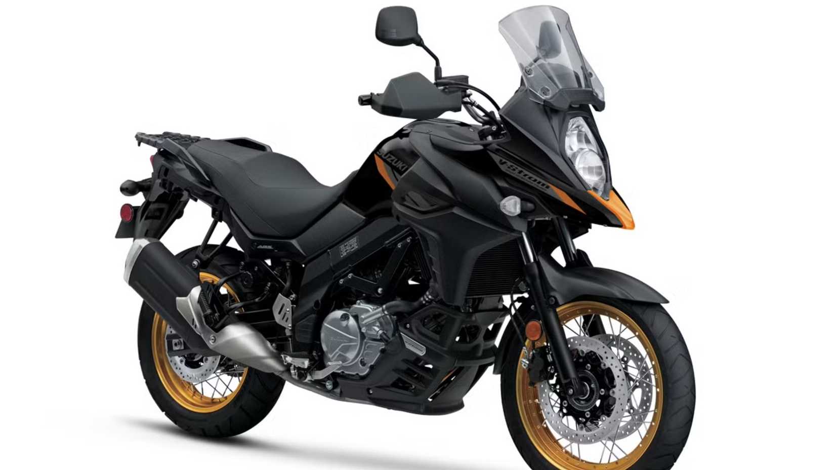 Uma foto de estúdio da Suzuki V-Strom 650XT 2024