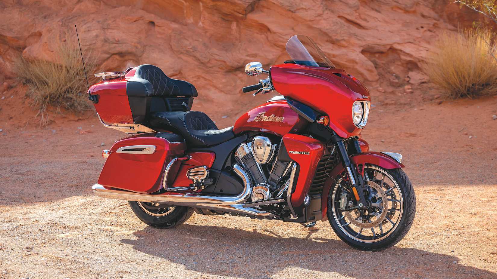 2025 Indian Roadmaster PowerPlus Limited static front quarter shot
