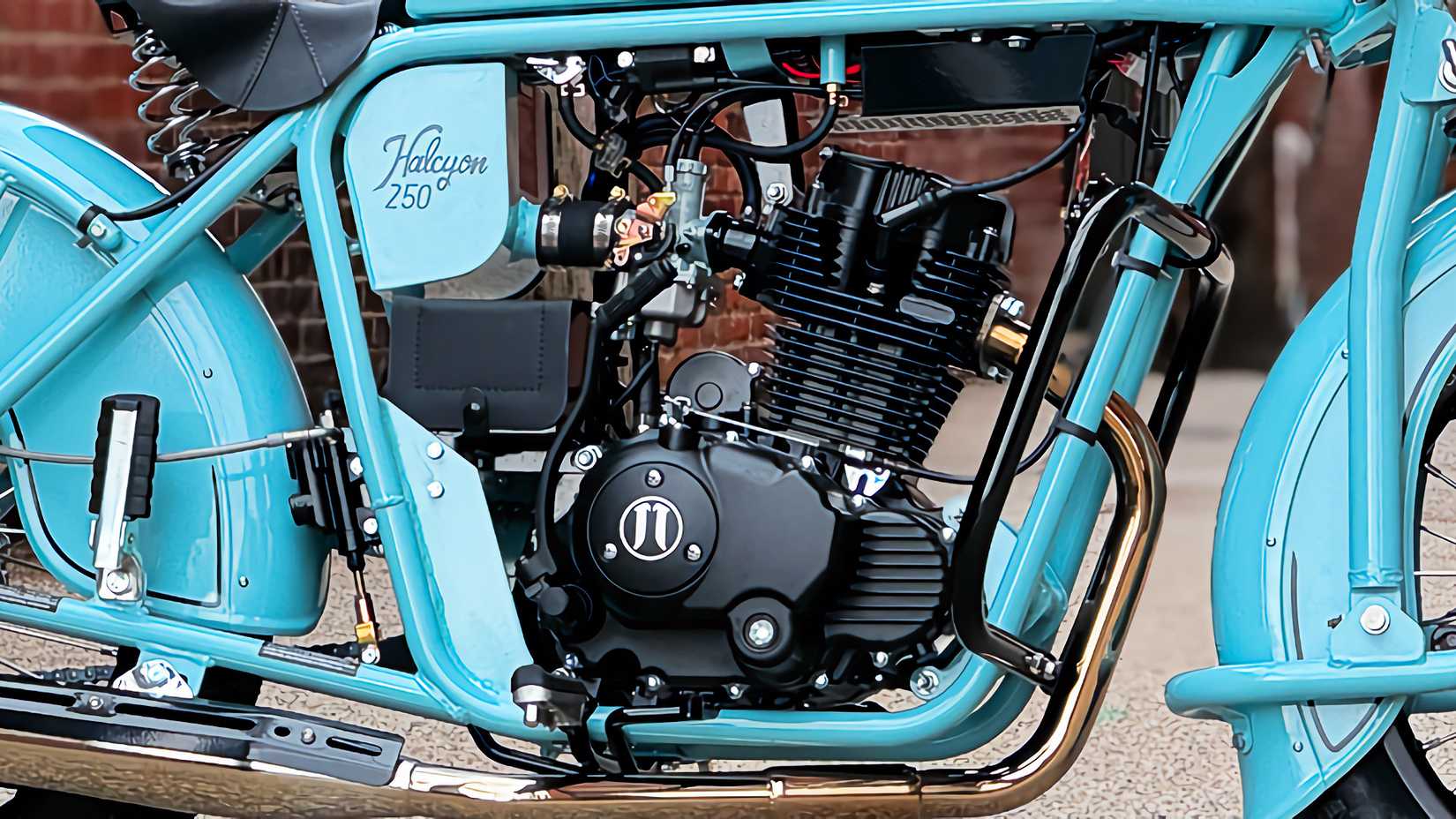 2025 Janus Halcyon 250 engine close-up detail shot