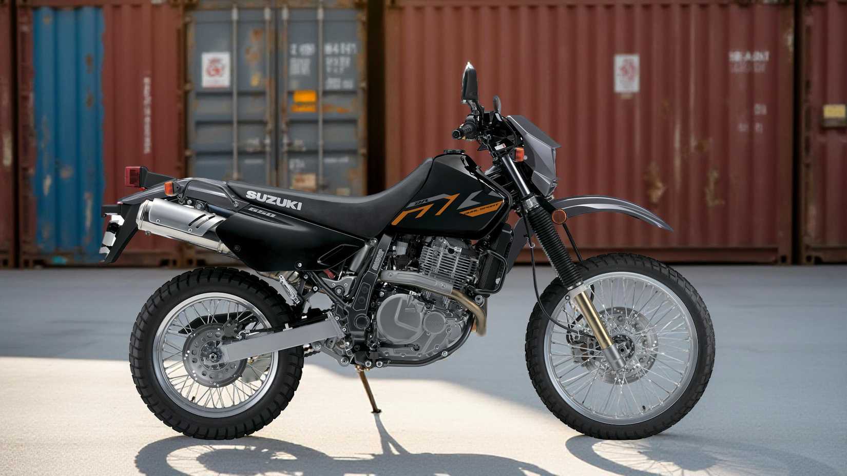 Foto de perfil estático do Suzuki DR650S 2025