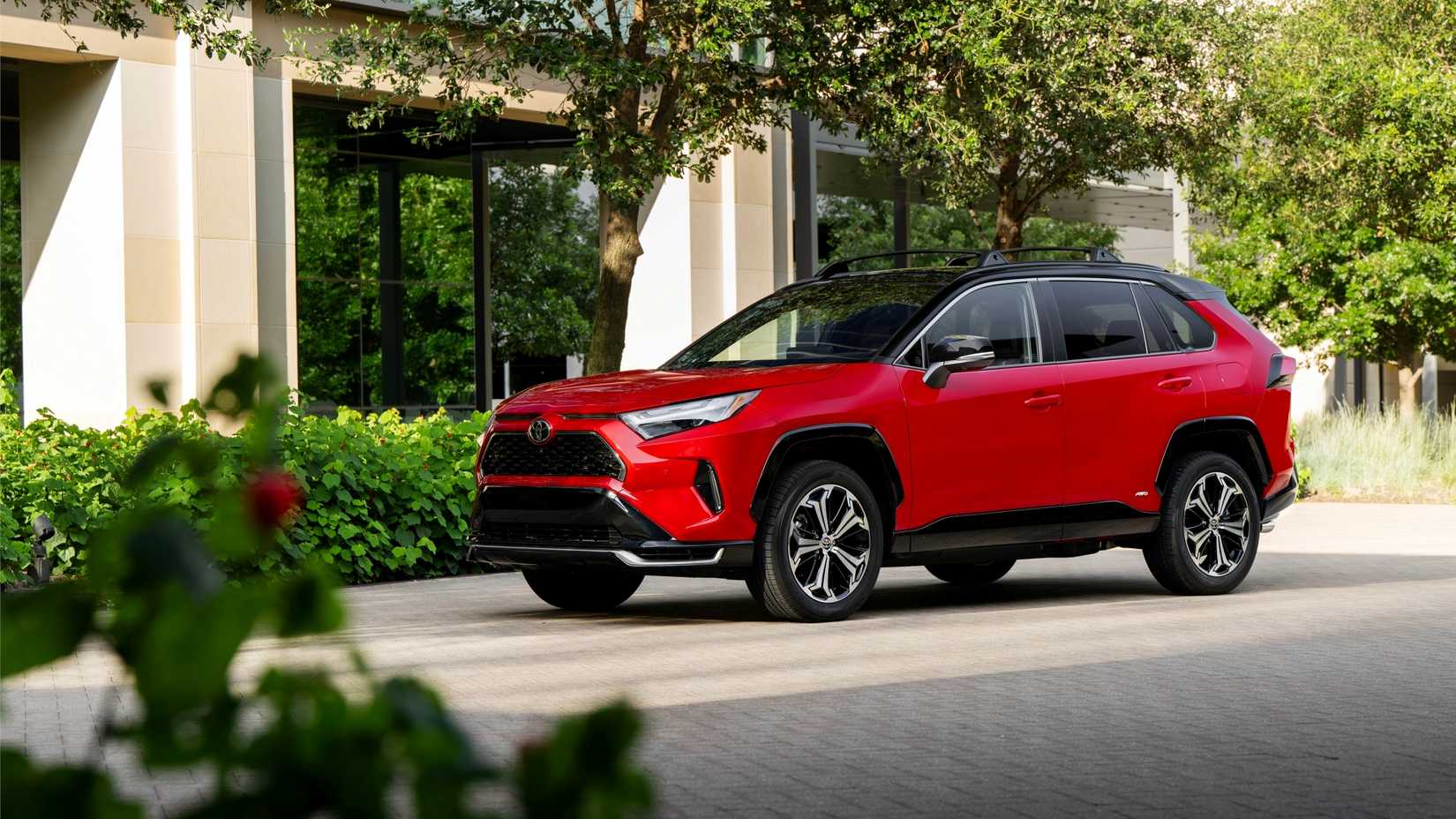 2025 Toyota RAV4 Plug-In Hybrid Red Front Three-Quarter 03
