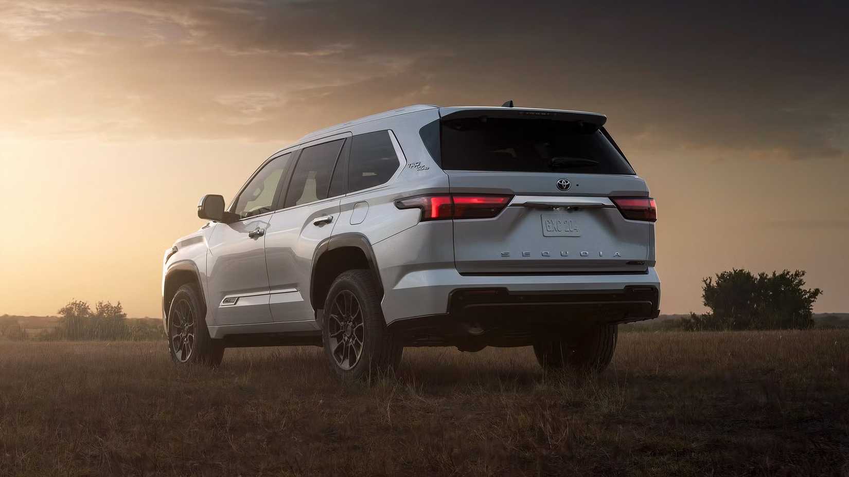 2025 Toyota Sequoia in white parked