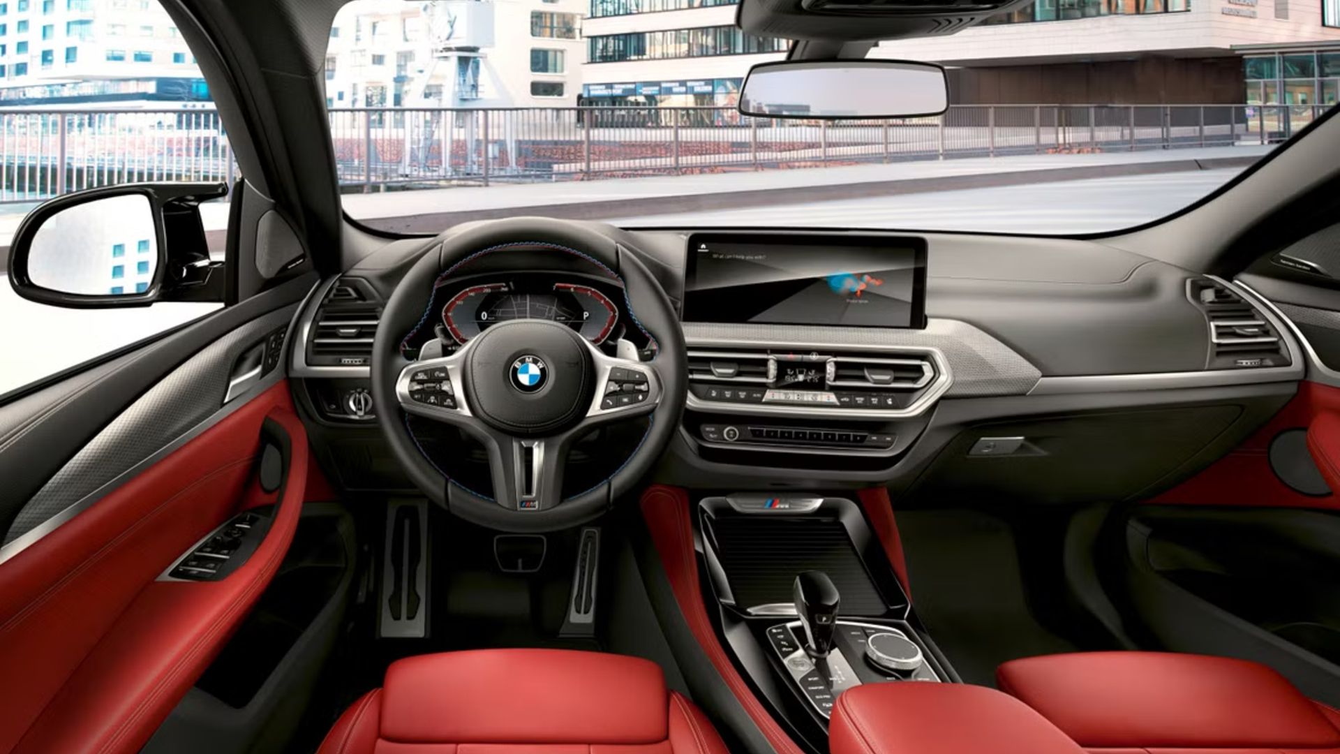 Cabine dianteira interna do BMW X4 2024