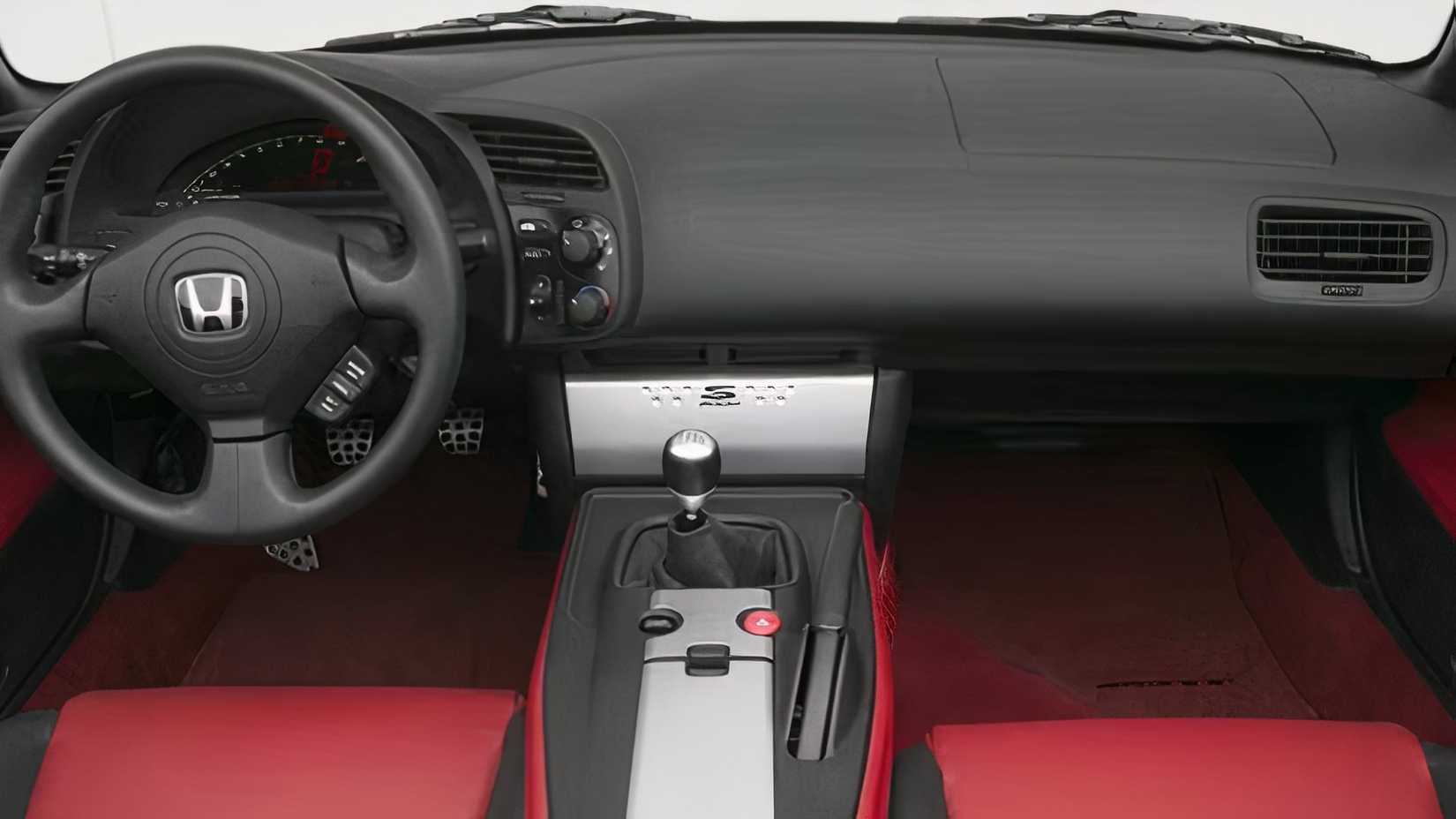 2009 Honda S2000 interior shot showing console