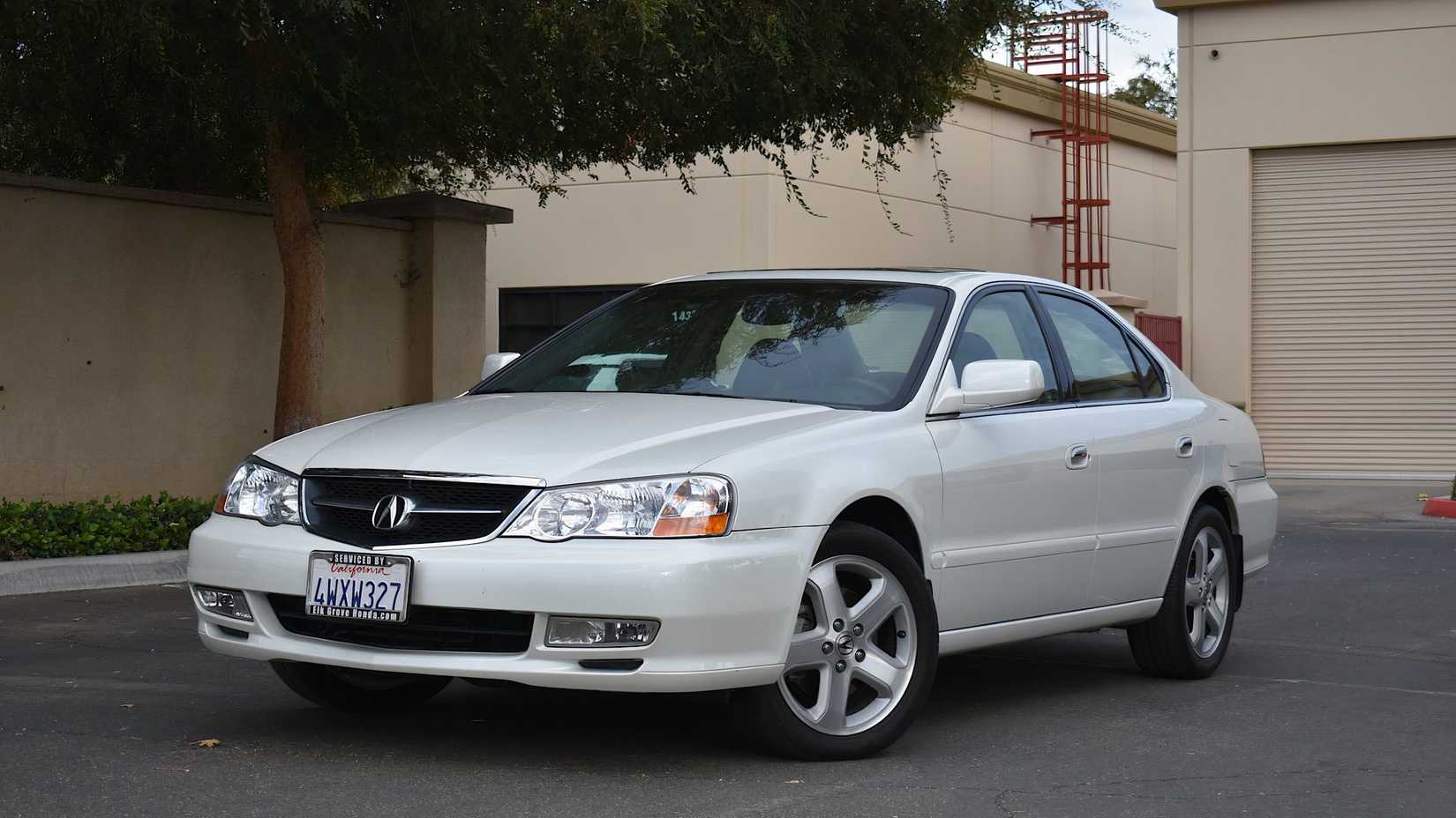 2003 Acura TL Type-S in off-white parked in parking lot