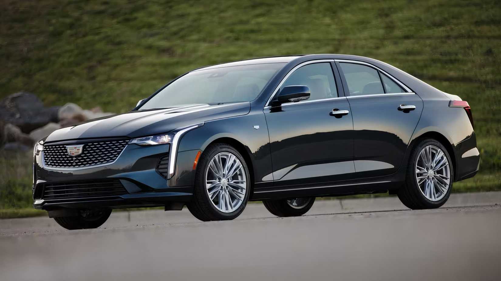 2025 Cadillac CT4 in black parked