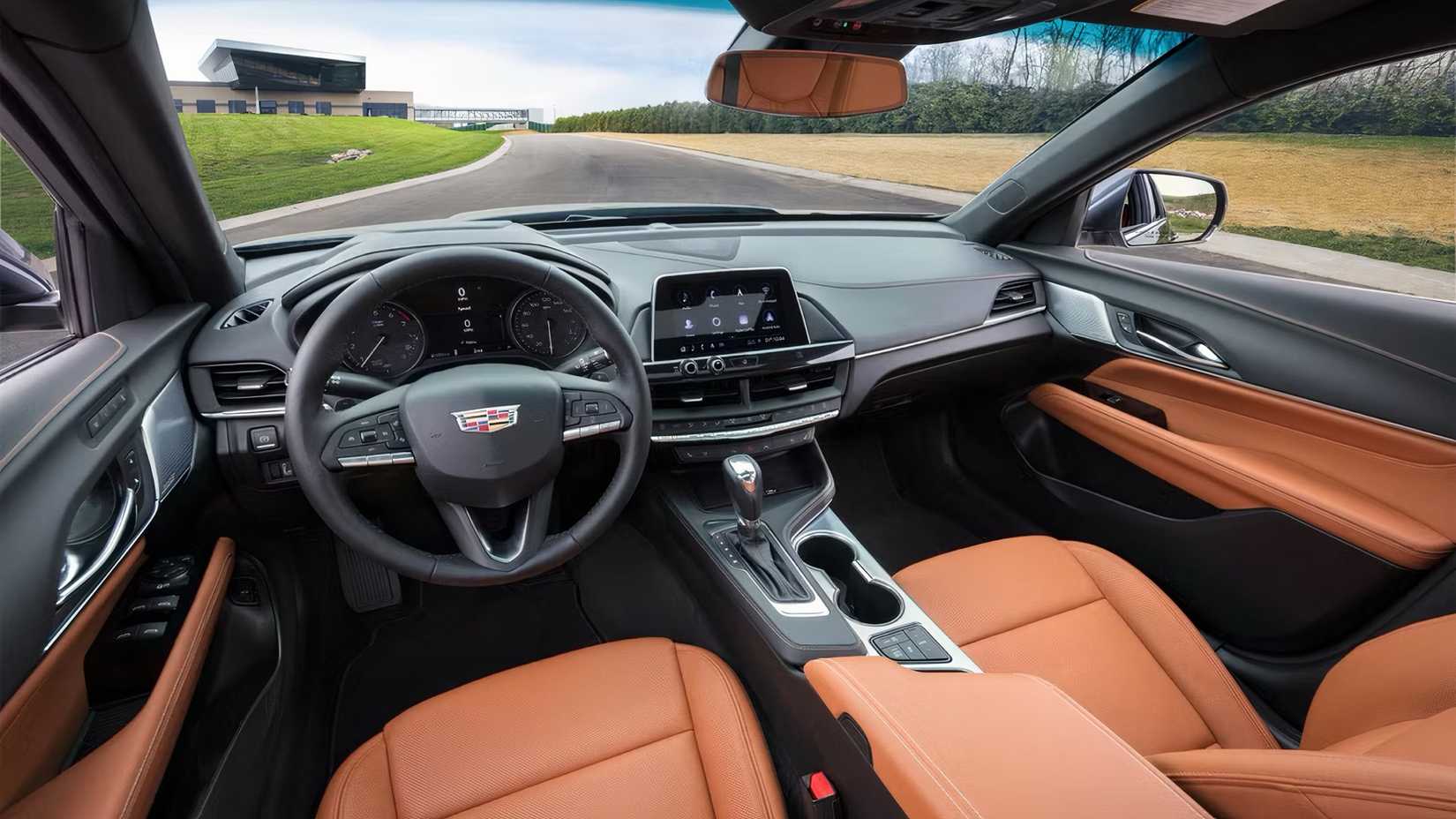 Interior do Cadillac CT4 2025 mostrando cabine