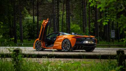McLaren Artura Spider rear three-quarter view