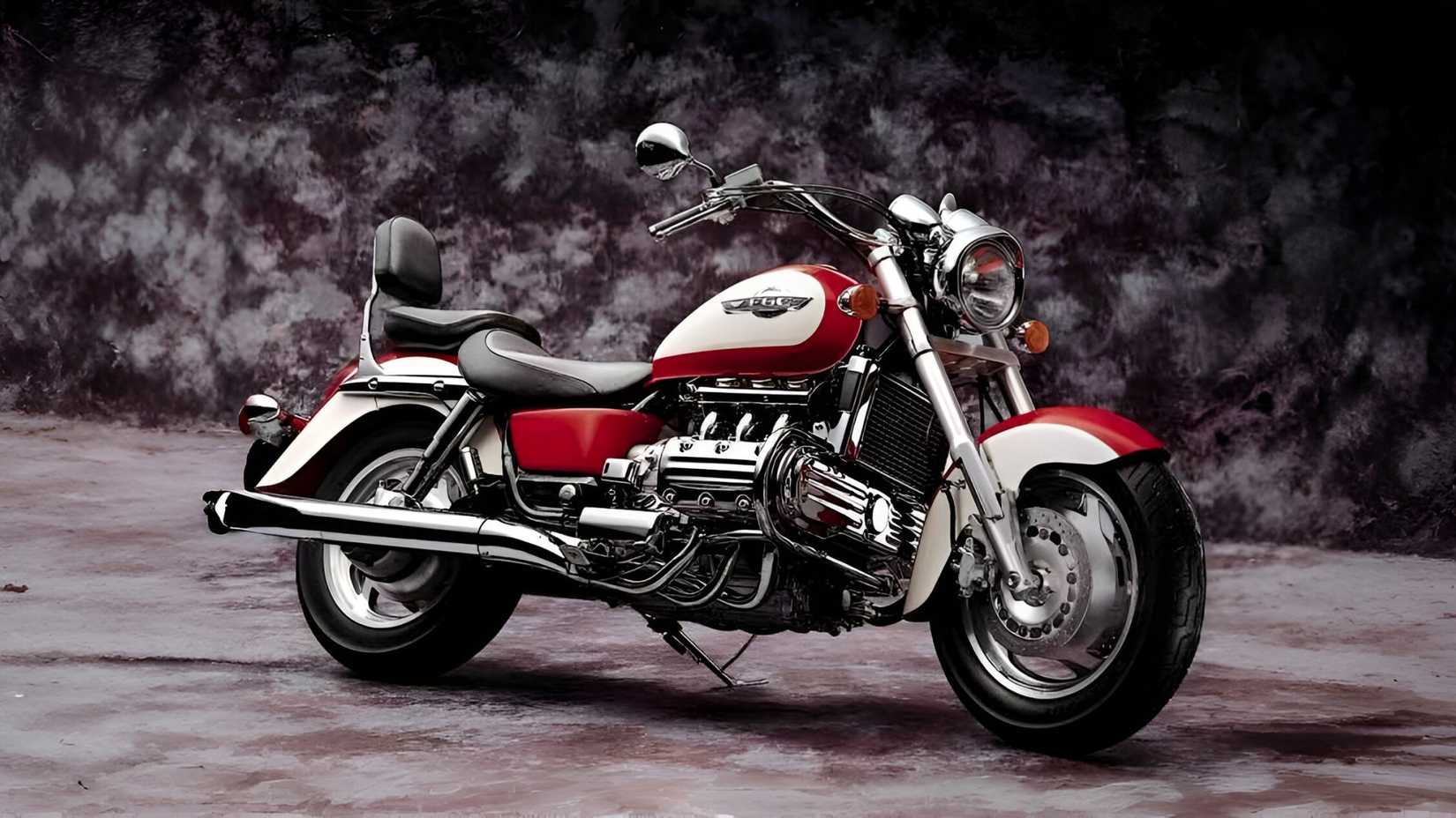 Honda F6C Valkyrie dual tone paint job front third quarter cinematic shot