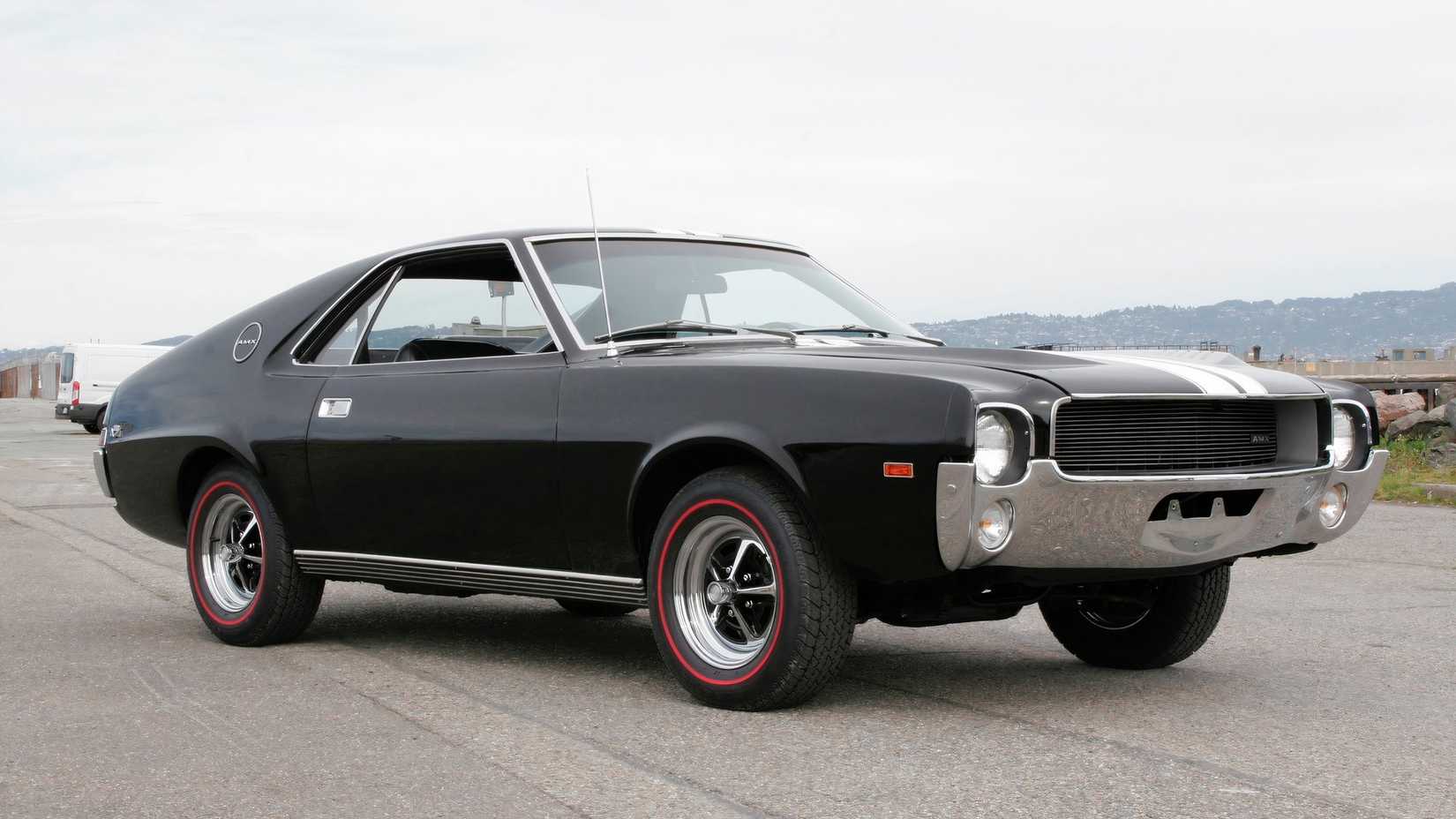 3/4 front view of 1968 AMC AMX