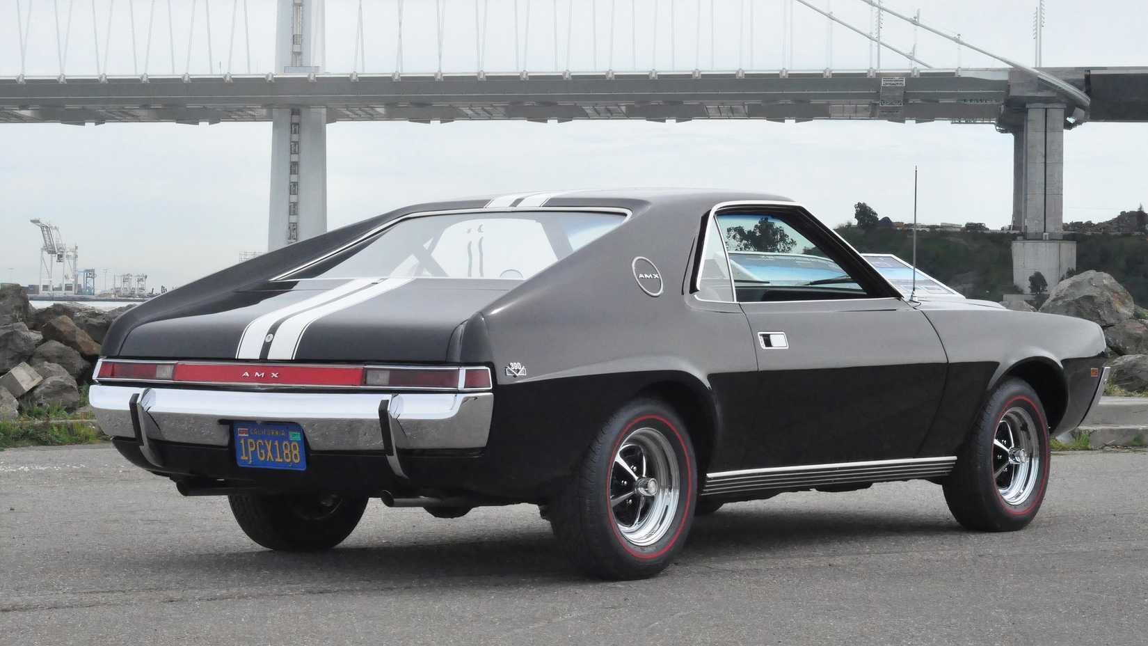 3/4 rear view of 1968 AMC AMX
