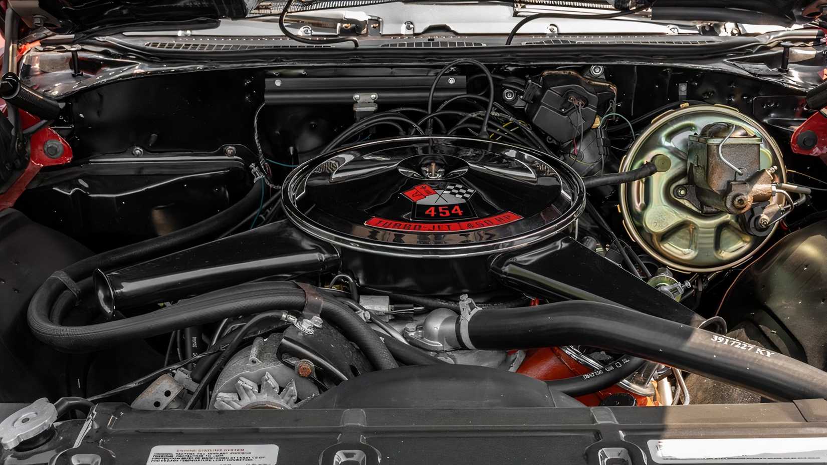 Engine of 1970 Chevrolet Chevelle SS 454 LS6
