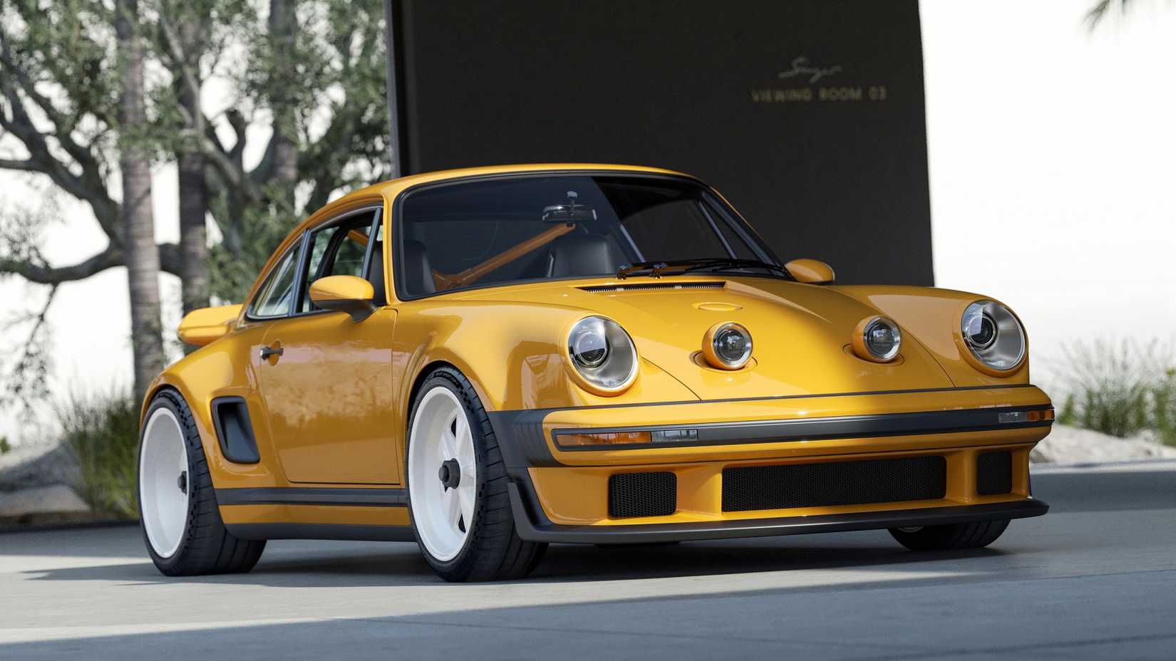 Porsche 911 Carrera Coupe reinventado pelo cantor Front View