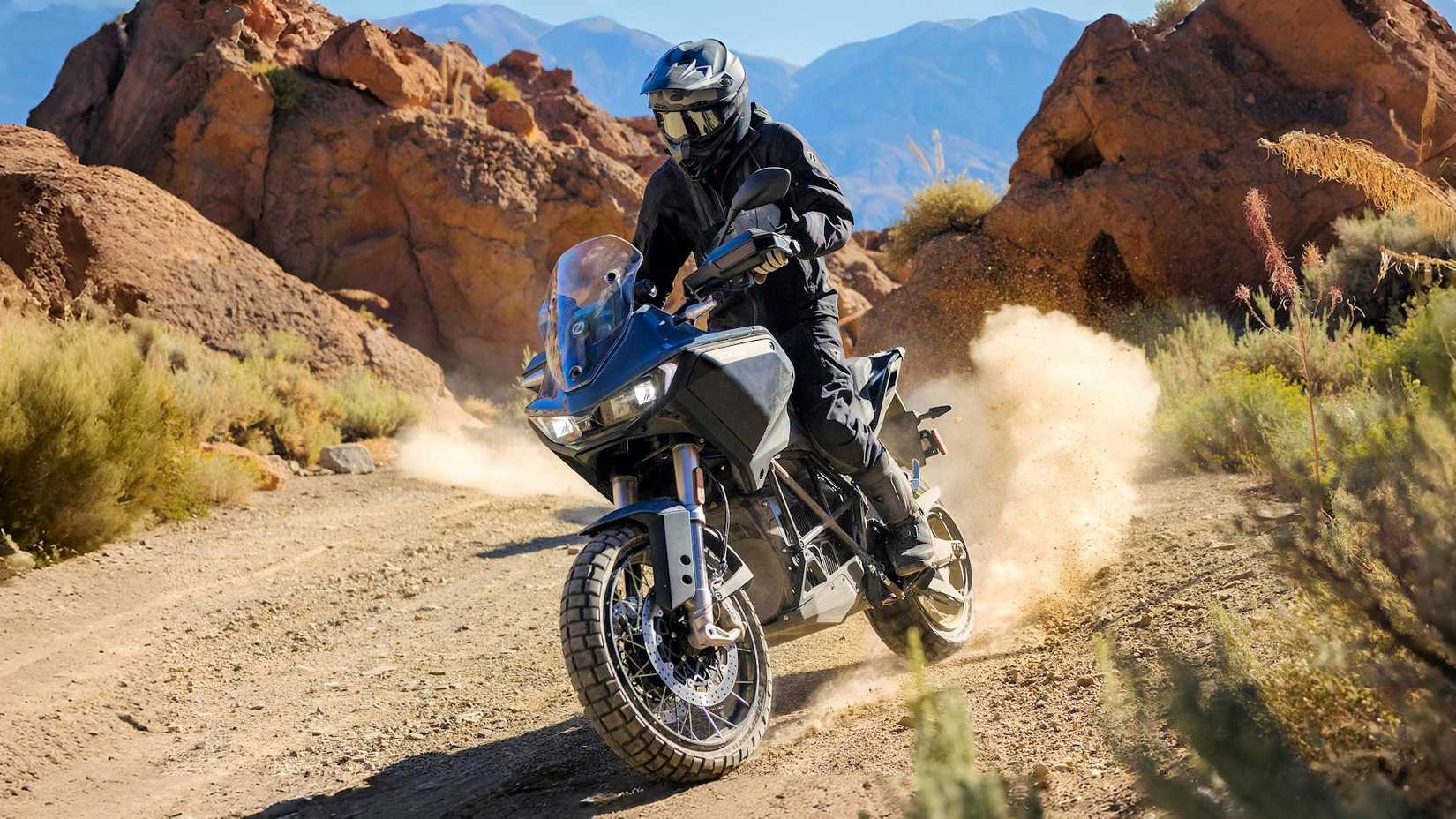 Rider on a 2025 Zero DSR/X