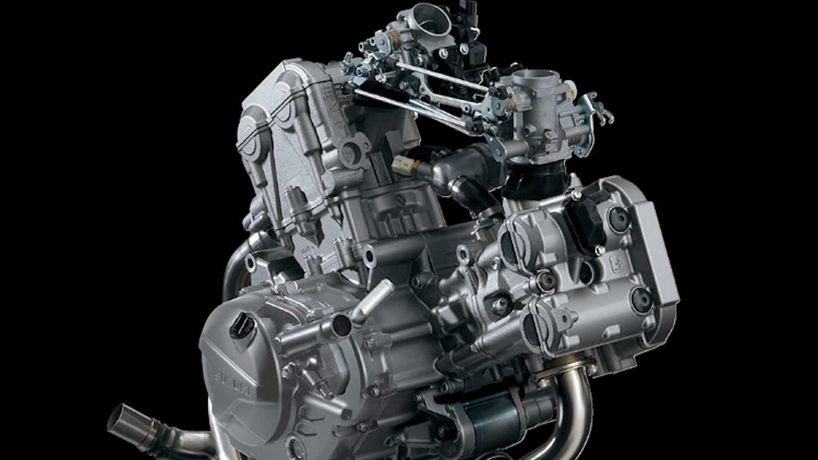 Close do motor V-Strom 650