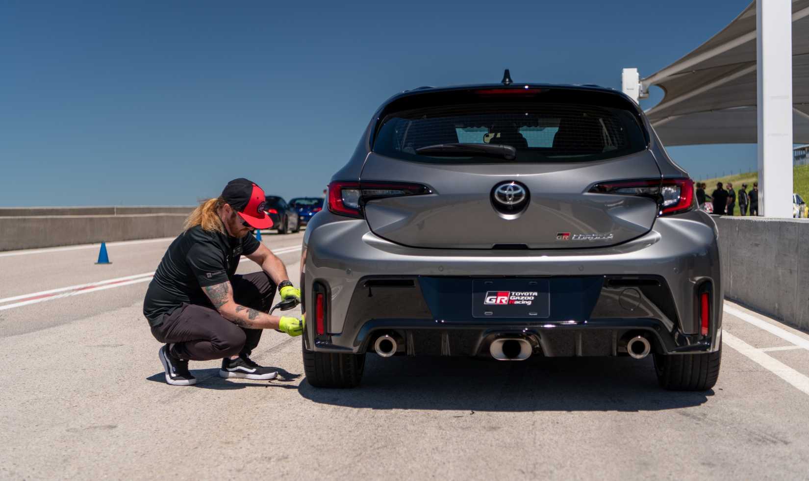 2025 Toyota Gr Corolla on the right track on Eagles Canyon Raceway