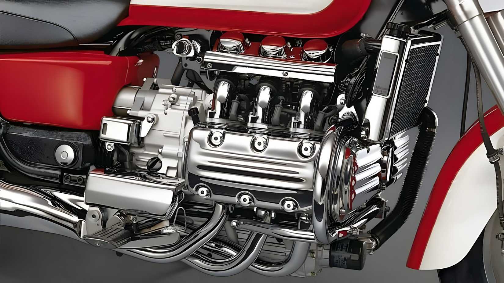 1997 Honda F6C Valkyrie engine close-up shot