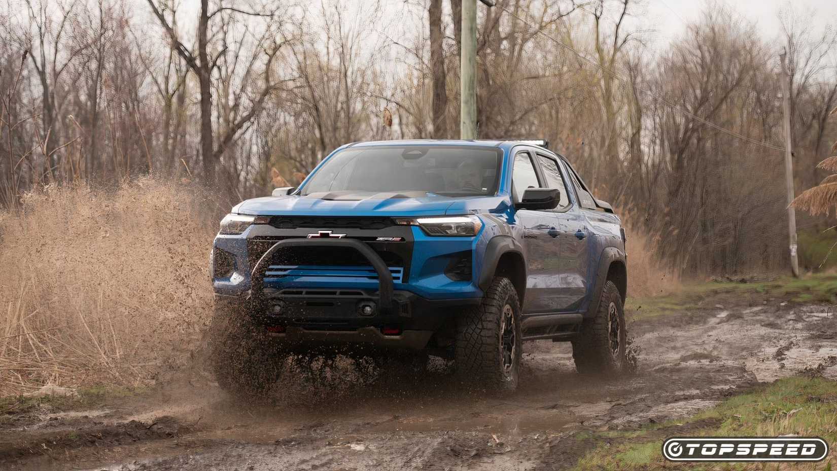 2024 Chevrolet Colorado ZR2 Mud Driving Front Side TopSpeed