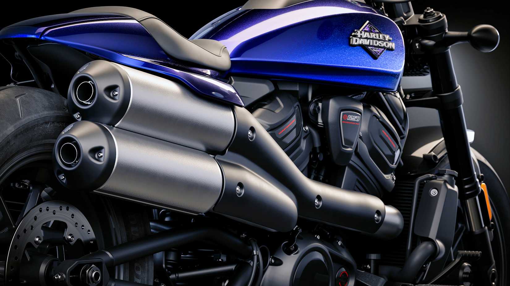 2025 Harley-Davidson Sportster S rear quarter close-up detail