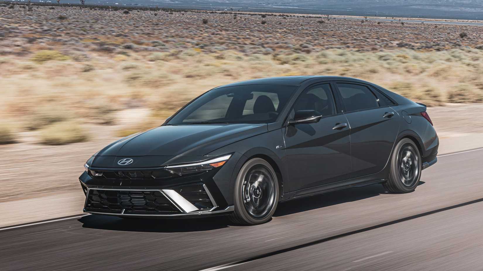 2025 Hyundai Elantra N line front driving