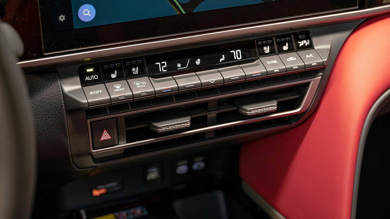 Interior shot of a 2026 Toyota Camry showing console
