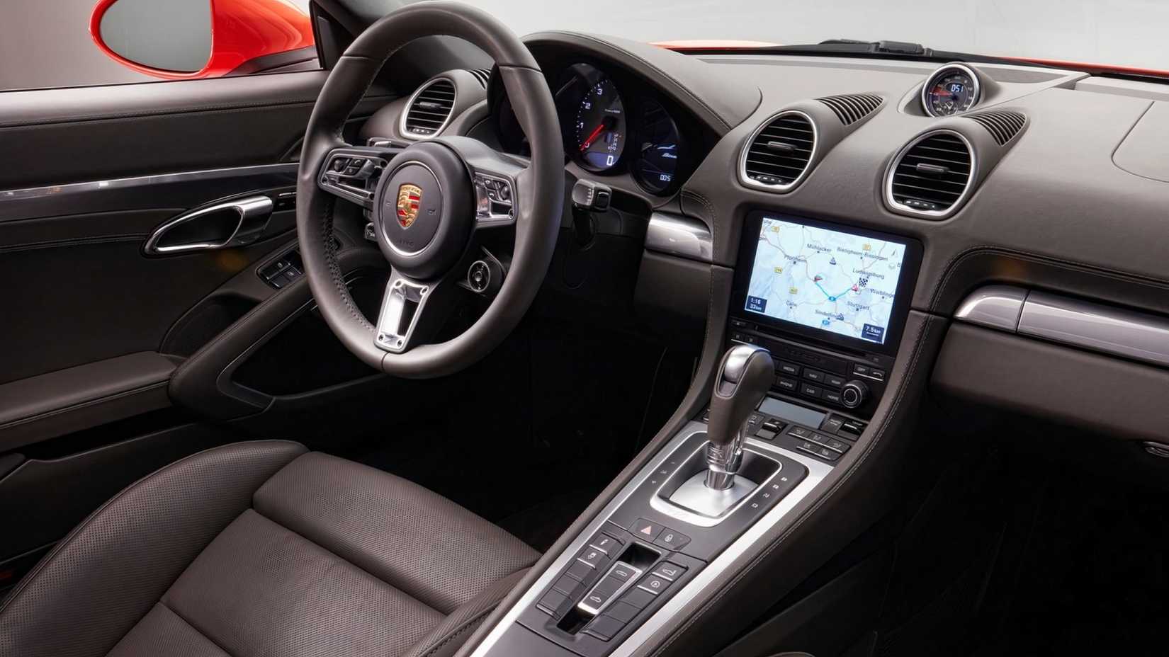 Porsche 718 Boxster (2017), interior shot (front)